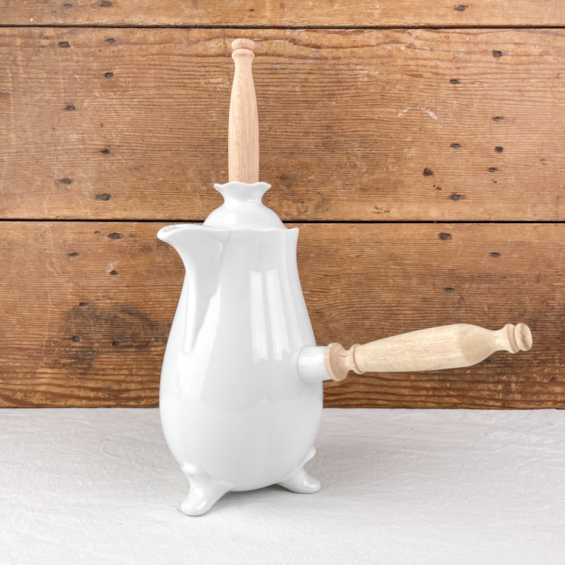 chocolatiere en porcelaine
