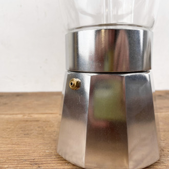Italian aluminum induction coffee maker