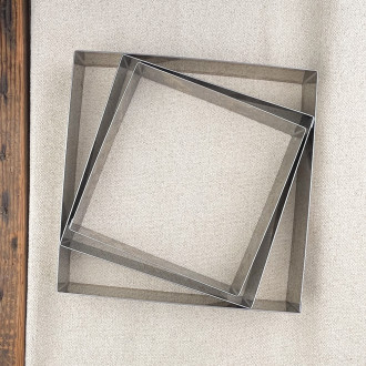 Square stainless steel pastry frame