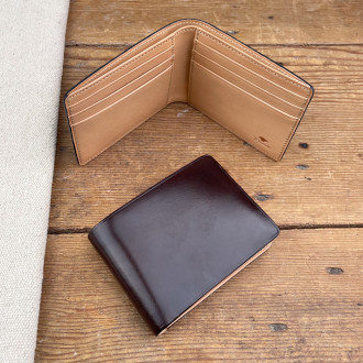 Leather wallet 6 cards and bills