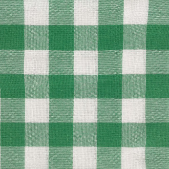 Green gingham check tablecloth 140 x 180 cm