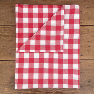Nappe vichy rouge 140 x 180 cm