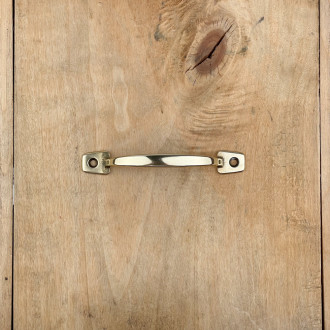 Polished brass furniture handle