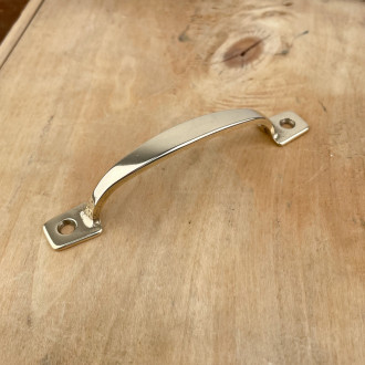 Polished brass drawer handle