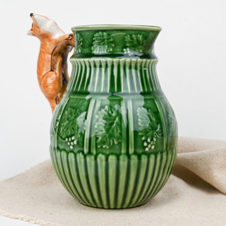 Renard ceramic decanter Bordallo Pinheiro