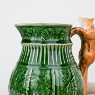 Ceramic pitcher Renard Bordallo Pinheiro