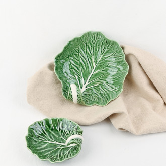 Cabbage leaf dish Bordallo Pinheiro