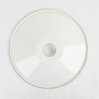 White enamel lampshade