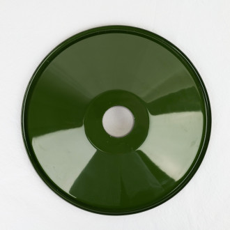 Green enamel lampshade
