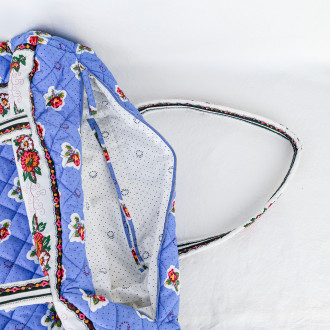 MAXI ADIANA sac matelassé années 80 réédition XXL Printemps bleu