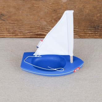 Wooden tuna boat Tirot blue