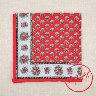 Souleiado red Provencal scarf