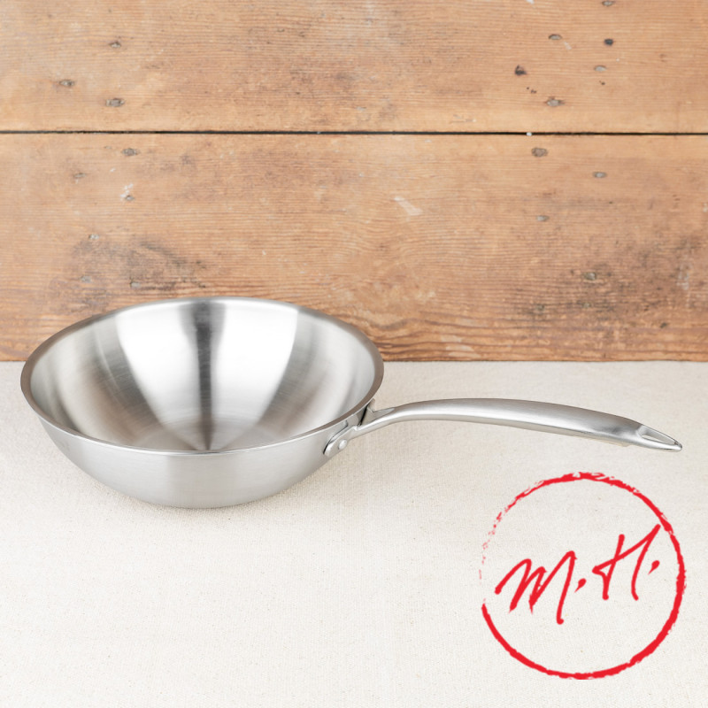 Menastyl Triply three-layer stainless steel wok