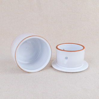 Norman ceramic water butter dish
