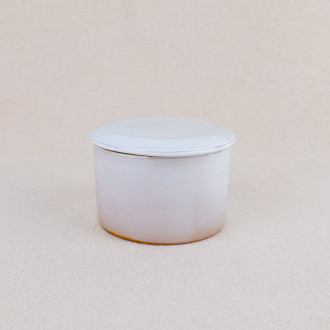 Breton stoneware butter dish