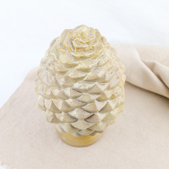 Pine cone in glazed stoneware