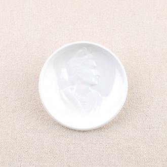 Coupelle ronde mistral unie Blanc