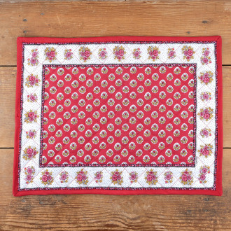 Set de table Fleur d'Arles rouge Souleiado