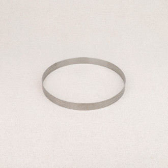 Cercle à tarte perforé en inox De Buyer 15,5 cm