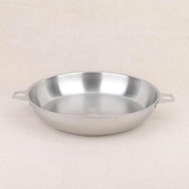 Twisty stainless steel frying pan De Buyer diameter 28 cm