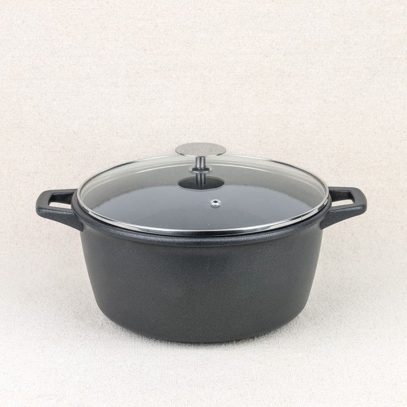 Coquelle en fonte avec couvercle De Buyer 24 cm