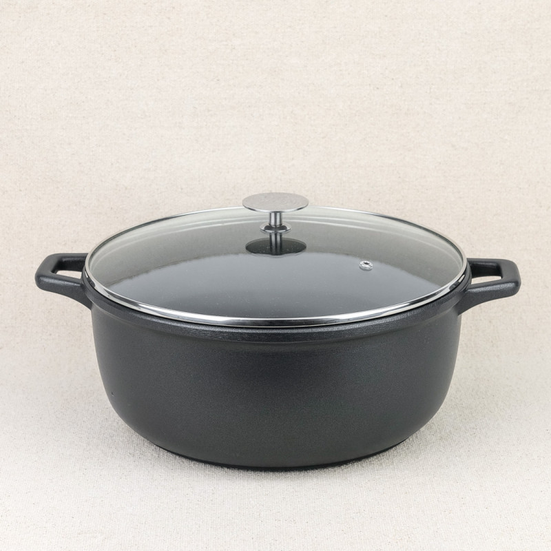 Coquelle en fonte avec couvercle De Buyer 28cm
