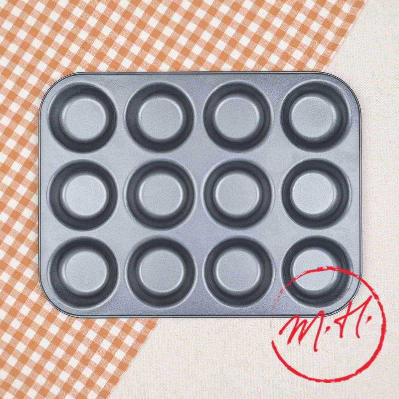 Steel mould for 12 tartlets De Buyer ø 7cm