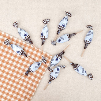 10 sucettes Pierrot Gourmand goût chocolat chaud