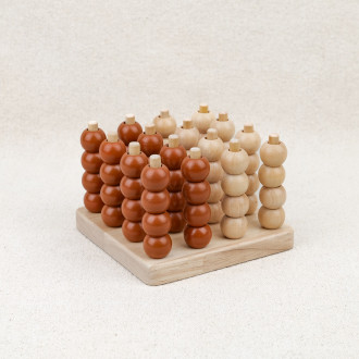 Tic Tac Toe wooden game
