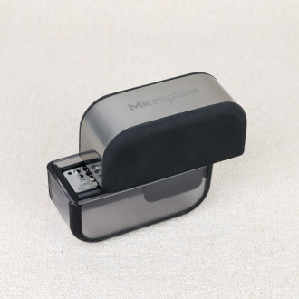 Microplane garlic cutter