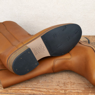 Gardian Camargue boots in natural leather