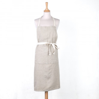 100% natural linen apron