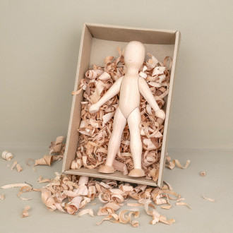 Light wood dolls