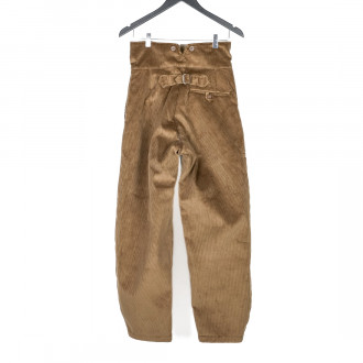 Largeot pants in brown velvet