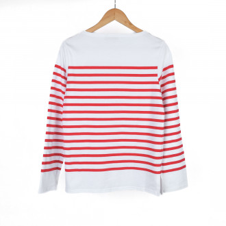 Mixed red sailboat