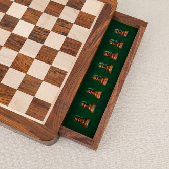 jeu d'échecs de qualité en bois