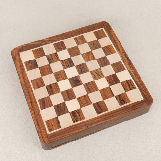 Wooden drawer chess set