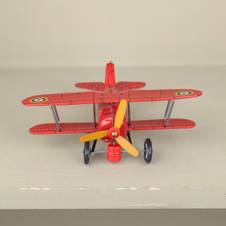 Aéroplane rouge mécanique
