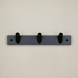 Porte-manteau en bois noir