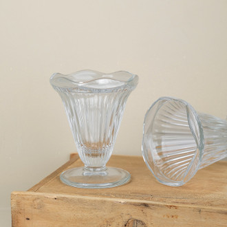 Cadette clear glass ice bowl