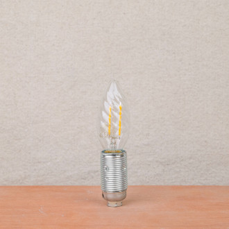 LED torch bulb E14 / 2.5W clear glass