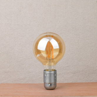 Amber LED globe bulb diam 9.5 cm