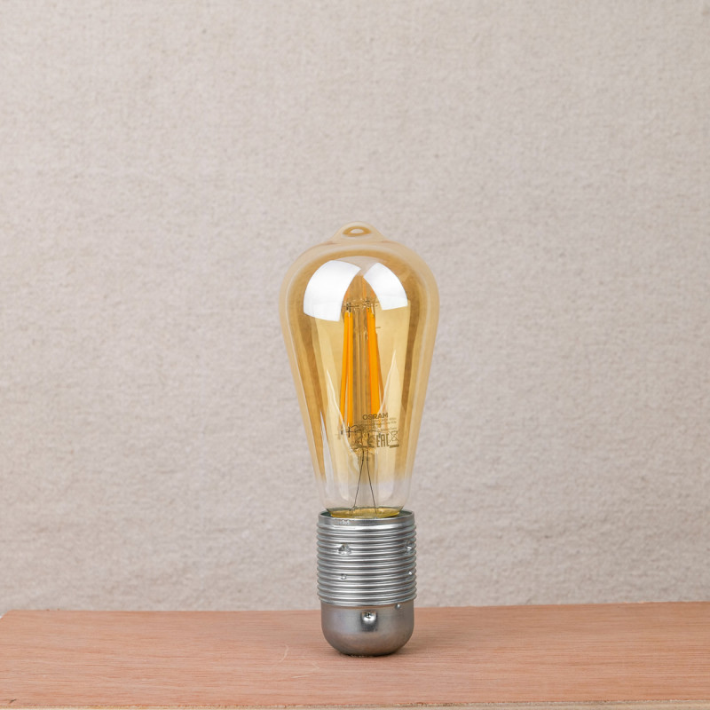 Dimmable 7.2 W LED amber bulb, Edison shape