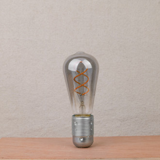 Ampoule forme Edison Led E27 4W verre fumé