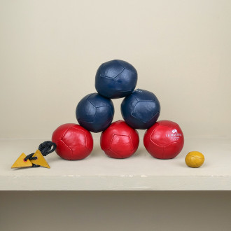 Soft petanque balls red blue