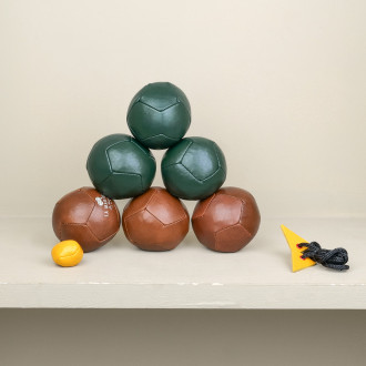 Cognac green flexible pétanque balls