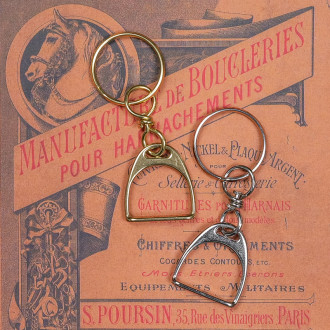 Poursin Paris stirrup key ring