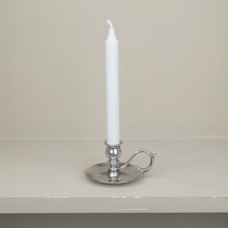 Silver-plated candle-holder for cylindrical candles