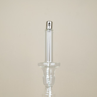 Lampe à huile chandelier en verre transparent