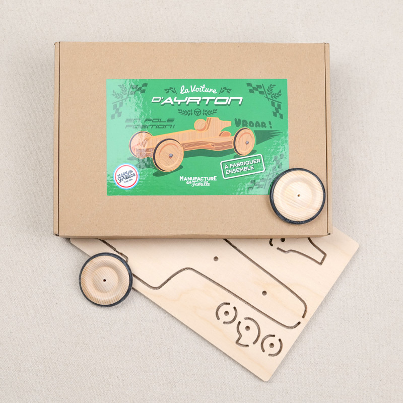 Ayrton's wooden car